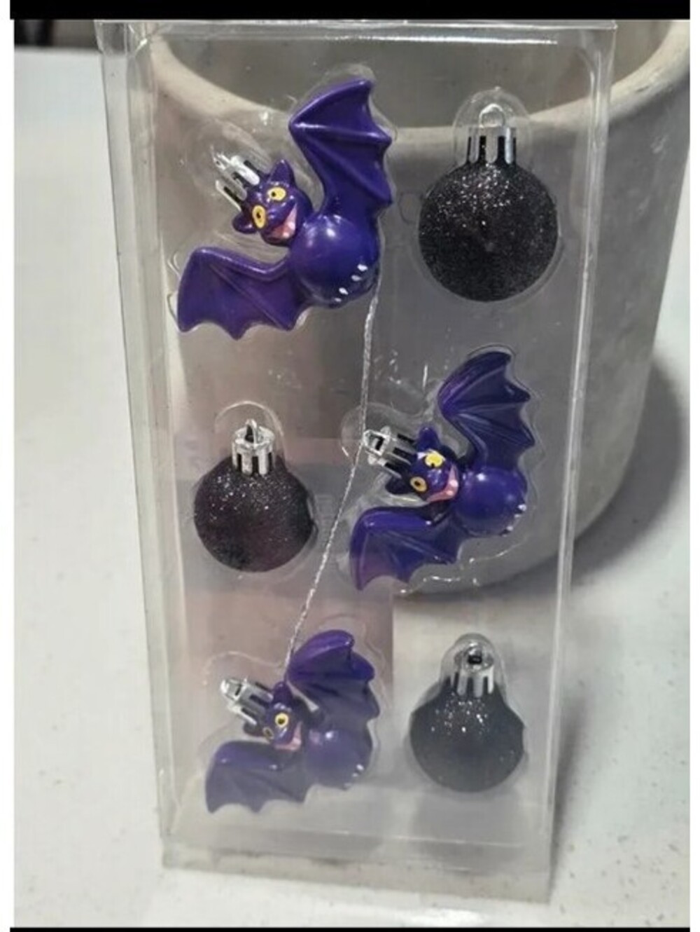 Halloween Bat and Black decorative ornament